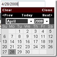 JQueryCalendar