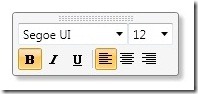 richtextformatbar